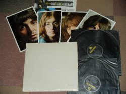 画像1:  BEATLES  - THE BEATLES ( WHITE ALBUM : EXPORT "YELLOW PARLOPHONE Label" Ex++/Ex+++ : No.0384255) / 1968 UK ORIGINAL TOP OPEN  Used STEREO 2 LP ALL Insetrs ( 4 x Pics & 1 x Poster )  