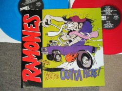 画像1: RAMONES  -  WE'RE OUTTA HERE!   / 1998 GERMAN ORIGINAL RED & BLUE WAX Vinyl Brand New 2 LP's  
