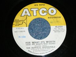 画像1: BUFFALO SPRINGFIELD - FOR WHAT IT'S WORTH ( STOP,HEY WHAT'S THAT SOUND ) / 1967 US ORIGINAL Used 7" inch Single