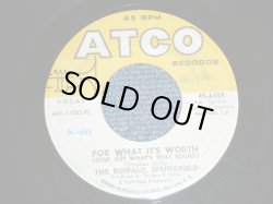 画像1: BUFFALO SPRINGFIELD - FOR WHAT IT'S WORTH ( STOP,HEY WHAT'S THAT SOUND ) / 1967 US ORIGINAL Used 7" inch Single