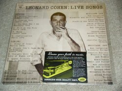 画像1: LEONARD COHEN - LIVE SONGS  / 2009 US REISSUE  Brand New SEALED LP