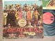 THE BEATLES - SGT. PEPPER'S LONELY HEARTS CLUB BAND ( Ex+/Ex++ ) / 1967? FRANCE ORIGINAL?  (FRANCE ORIGINAL? RED  ODEON Label  MONO Press + GERMAN ORIGINAL Jacket ) Rare MONO Used  LP Released in FRENCH Only???? 