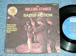画像1: THE ROLLING STONES - SATISFACTION ( Ex++/Ex+++ )  / 1970's  FRANCE REISSUE "BOXED 'DECCA'" Label Used 7"Single with PICTURE SLEEVE 