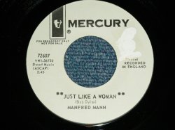 画像1: MANFRED MANN - JUST LIKE A WOMAN ( Ex+++/Ex+++ )  / 1966 US AMERICA ORIGINAL "WHITE LABEL PROMO" Used  7"Single 