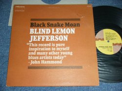 画像1: BLIND LEMON JEFFERSON - BLACK SMAKE MOAN / 1970 US OIGINAL Used LP  