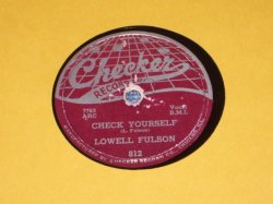 画像1: LOWELL FULSON - CHECK YOURSELF / 1955 US ORIGINAL 78rpm SP 