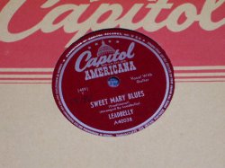 画像1: LEADBELLY - SWEET MARY BLUES / 1950s US ORIGINAL 78rpm SP 