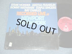 画像1: V.A. OMNIBUS ( STEVIE WONDER/ARETHA FRANKLIN/DONNY HATHAWAY/STAPLE SINGERS/RAY CHARLES ) - RECORDED LIVE AT NEWPORT IN NEW YORK / 1974 US ORIGINAL Used LP 