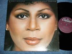 画像1: MINNIE RIPERTON - LOVE LIVES FOREVER  ( Ex++/Ex+++)  / 1980  US AMERICA  ORIGINAL Used  LP   