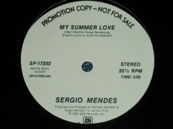画像1: SERGIO MENDES - MY SUMMER LOVE  ( -/MINT-) /  1982 US AMERICA ORIGINAL "PROMO"  Used  12"