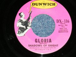 画像1: SHADOWS OF KNIGHT - GLORIA : DARK SIDE   ( Ex+/Ex+)   / 1965 US AMERICA  2nd Press "Distribute by ATCO at Bottom Label" Used  7" Single 