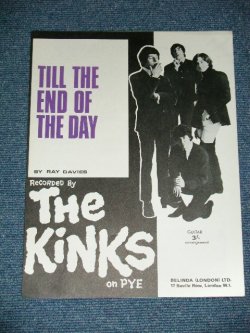 画像1: The KINKS - TILL THE END OF THE DAY:SHEET MUSIC  / 1965? UK ENGLAND ORIGINAL? Used SHEET MUSIC  