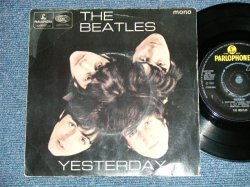 画像1: THE BEATLES - YESTERDAY ( EMI RECORDS LTD. Credt on Label Ring   ) ( Matrix # 1/1 )  ( Ex++/Ex+++) / 1965 UK  MONO Used 7"EP With PICTUER SLEEVE