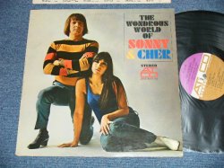 画像1: SONNY & CHER -  THE WONDROUS WORLD OF SONNY & CHER  ( Ex+/Ex++ A-1,2:Ex-)  / 1966 US AMERICA ORIGINAL "PLUM & BROWN Label"  STEREO  Used  LP