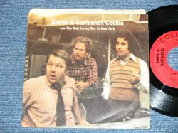 画像1: SIMON & GARFUNKEL - CECILIA : THE ONLY LIVING BOY IN NEW YORK  ( Ex/Ex+) / 1970  US AMERICA  ORIGINAL "BLACK COLUMBIA Logo On Top Label"  Used 7" Single  with PICTURE SLEEVE 