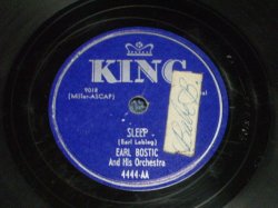 画像1: EARL BOSTIC - SLEEP / US ORIGINAL 78rpm SP 