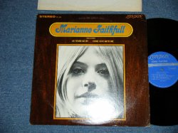 画像1: MARIANNE FAITHFULL - MARIANNE FAITHFULL ( Matrix # ZAL-6753-R /  ZAL-6754  ) ( Ex+/Ex+++ )  / 1965 US AMERICA  ORIGINAL "BLUE Label with Un-Boxed LONDON " STEREO Used LP 