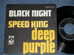 画像1: DEEP PURPLE - BLACK NIGHT : SPEED KING  ( Ex+/Ex+ )  / 1970's GERMAN ORIGINAL Used 7" Single with PICTURE SLEEVE  
