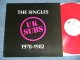 UK SUBS - THE SINGLES 1978-1982 ( MINT-/MINT ) /  1989 UK ENGLAND FRANCE Press  ORIGINAL "RED WAX Vinyl" Used  LP