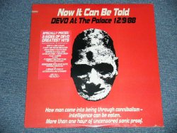 画像1: DEVO - DEVO AT THE PALACE 12/9/88 : NOW IT CAN BE TOLD  ( SEALED : Cutout )  / 1989 US AMERICA ORIGINAL  "BRAND NEW SEALED" 2-LP    