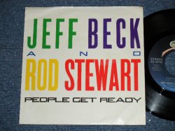 画像1: JEFF BECK and ROD STEWART - PEOPLE GET READY : BACK ON THE STREET  ( Ex+++/Ex+++ )  / 1985 US AMERICA ORIGINAL Used 7"45  Single with PICTURE SLEEVE 