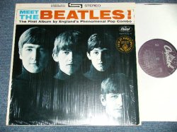 画像1: The BEATLES - MEET THE BEATLES  ( Matrix #  A)  ST-1-2047-H24    B)  ST-2-2047-H25 )  ( MINT-/MINT- ) / US AMERICA  "PROMO HOLE"  "1978-Mid 1982 Version PURPLE Label" 2nd Press "AWARD GOLD Printed Front Cover" STEREO Used LP  