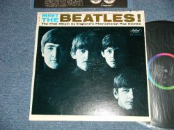 画像1: The BEATLES - MEET THE BEATLES  ( Matrix #    A) T-1-2047-G8    B) T-2-2047-G8  )  ( Ex++/\Ex+ Looks:Ex A-1:VG+++  EDSP ) / 1964 US AMERICA  1st Press "BLACK with RAINBOW Color Band Label"  "BEATLES Logo on OLIVE GREEN Front Cover" MONO Used LP  