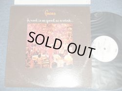 画像1: FACES - A NOD IS AS GOOD AS WINK ...TO A BLIND HORSE (Matrix #   A) 39662 WS 1851A-1A /B) 39662 WS 1851B-1E) (Ex+/Ex+++) / 1971 US AMERICA ORIGINAL "WHITE LABEL PROMO" Used LP 