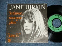 画像1: JANE BIRKIN avec SERGE GAINSBOURG  - JE T'AIME...MOI NON PLUS  (Ex++/MINT-)  / 1974 FRANCE FRENCH REISSUE  Used Used 7" Single 