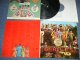 The BEATLES -  SGT. PEPPERS LONELY HEARTS CLUB BAND : With CUT OUTS ( Matrix # YEX 637-1/YEX 638-1) (Ex+/MINT-) / 1969  UK ENGLAND "1969 Version WHITE Parlophone & 1 EMI Label" Used LP 