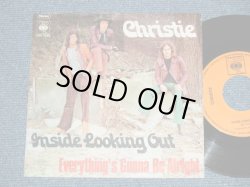 画像1: CHRISTIE - INSIDE LOOKING OUT : EVERYTHING'S GONNA BE ALRIGHT Ex++/Ex+++  )  / 1971 WEST-GERMANY ORIGINAL Used  7"Single with PICTURE SLEEVE 