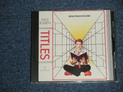 画像1: MICK KARN (of JAPAN'S BASINST) - TITLES (Ex+++/MINT)  /1990  UK ENGLAND EUROPE Press ORIGINAL Used CD