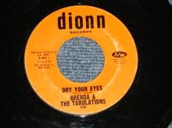 画像1: BRENDA & The TABULATIONS - DRY YOUR EYES : THE WASH  ( Ex++/Ex++ WOL)  / 1972 US AMERICA ORIGINAL  Used 7"45  Single 