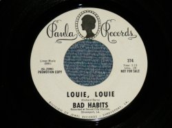 画像1: BAD HABITS - LOUIE, LOUIE  : TOUCH THE SUN (MINT-/MINT-) / 1972  US AMERICA ORIGINAL "WHITE LABEL PROMO" Used 7" Single 
