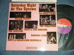 画像1: v.a. Omnibus (DRIFTERS, WILSON PICKETT, VIBRATIONS, CARLTONS, BARBARA LYNN, PATTI LA BELLE & Her BLUEBELLS)  - SATURDAY NIGHT AT THE UP TOWN (Ex+++/Ex Looks:Ex++) / 1964 US AMERICA  ORIGINAL "RED & PLUM Label" MONO Used LP   