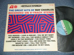 画像1: RAY CHARLES -  THE H\GREAT HITS OF RAY CHARLES RECORDED ON 8-TRACK STEREO  (Ex++/Ex++)    / 1964 US AMERICA ORIGINAL "GREEN & BLUE Label"  STEREO Used LP 