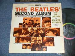 画像1: THE BEATLES - SECOND ALBUM (Matrix #   A)ST-1-2080-A5   B)ST-2-2080-A-5  ) ( Ex+/Ex-1 WOFC)  / 1964 US AMERICA ORIGINAL "BLACK with RAINBOW Label" STEREO Used LP 