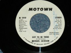 画像1: MICHAEL JACKSON - GO TO BE THERE   ( Ex+++/Ex+++ )   / 1971 US AMERICA ORIGINAL "PROMO ONLY Same flip MONO-STEREO" Used  7" Single 