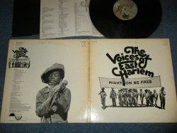 画像1: The VOICES OF EAST HARLEM - RIGHT ON BE FREE (Ex+/Ex+++) / 1972 US AMERICA ORIGINAL "With INSERTS" "BUTTERFLY Label" Used LP