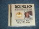 RICK NELSON & The Stone Canyon Band ‎- Rick Sings Nelson / Rudy The Fifth (MINT-/MINT) / 1998 UK ENGLAND ORIGINAL Used CD