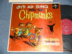 画像1: David Seville And The CHIPMUNKS - LET'S ALL SING WITH THE CHIPMUNKS ( Ex/Ex++ EDSP)    / 1959 US AMERICA ORIGINAL  1st Press "MAROON Label" MONO Used LP 