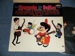 画像1: The CHIPMUNKS - SING THE BEATLES ( Ex+/Ex+ EDSP)    / 1964  US AMERICA ORIGINAL 1st Press "CUSTOM BLACK with GOLD LIBERTY Label" MONO Used LP 