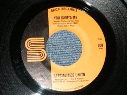 画像1: SPACIALITIES UNLTD - A) YOU SAVED ME  (NORTHERN)  B) HOLD ON TO YOUR MAN (NORTHERN) (Ex+++/Ex+++) /  US AMERICA ORIGINAL Used 7" 45 rpm Single 
