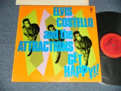 画像1: ELVIS COSTELLO - GET HAPPY ( Matrix #   A) 1E    B) 1K )（Ex+/Ex+++) / 1980 US AMERICA ORIGINAL Used  LP