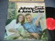 JOHNNY CASH & JUNE CARTER - CARRYIN' ON WITH (Ex+/Ex+++) / 1967 US AMERICA ORIGINAL 1st Press "360 SOUND LABEL" STEREO Used LP  