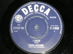 画像1: CHICK GRAHAM AND THE COASTERS - A) I KNOW  B) EDUCATION (Ex++/Ex++) / 1964 UK ENGLAND ORIGINAL Used  7" Single