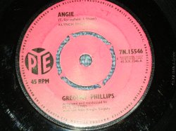 画像1: GREGORY PHILLIPS - A) ANGIE  B) PLEASE BELIEVE ME (Ex/Ex) / 1963 UK ENGLAND ORIGINAL Used  7" Single