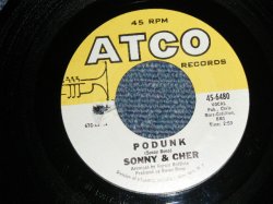 画像1: SONNY & CHER - A) PODUNK  B) A BEAUTIFUL STORY (MINT-/MINT- BB) / 1967 US AMERICA ORIGINAL Used 7"  