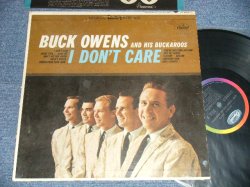 画像1: BUCK OWENS And His BUCKAROOS - I DON'T CARE ( Ex/Ex+ EDSP) / 1964 US AMERICA  ORIGINAL 1st Press "BLACK with RAINBOW CAPITOL Logo on Top label" STEREO Used LP 
