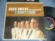 BUCK OWENS And His BUCKAROOS - I DON'T CARE ( Ex/Ex+ EDSP) / 1964 US AMERICA  ORIGINAL 1st Press "BLACK with RAINBOW CAPITOL Logo on Top label" STEREO Used LP 